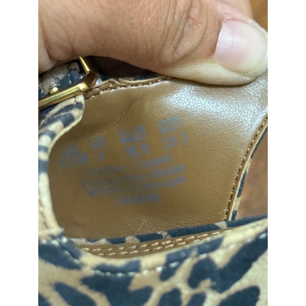 Naturalizer Banks Leopard Print Slingback Pumps Kitten Heel Mary Jane Womens 6.5 - Picture 4 of 6